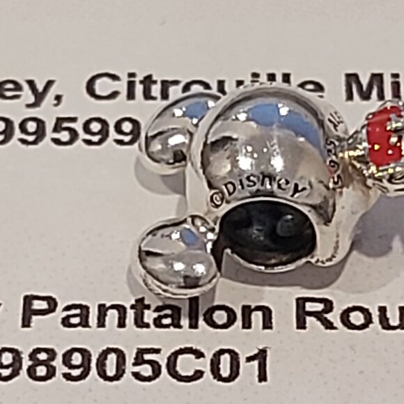 Authentic PANDORA STERLING SILVER Disney Mickey Mouse Red Trousers 798905C01 - Picture 3 of 13